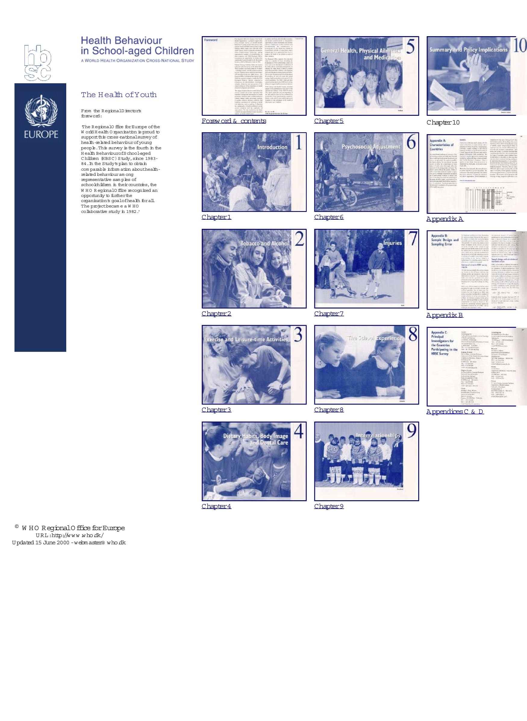 Cover page of the report